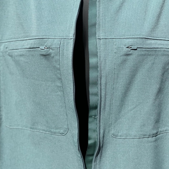 LULULEMON VENTLIGHT ZIPPERED JUMPSUIT (12) BLUE - Picture 6 of 10